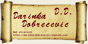 Darinka Dobrečević vizit kartica